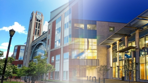 Image of both campuses blended together