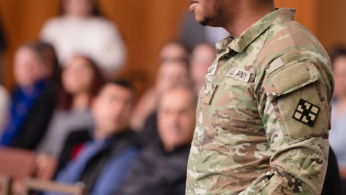 soldier standing in uniform