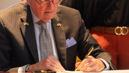 Gov. Murphy signs a pardon