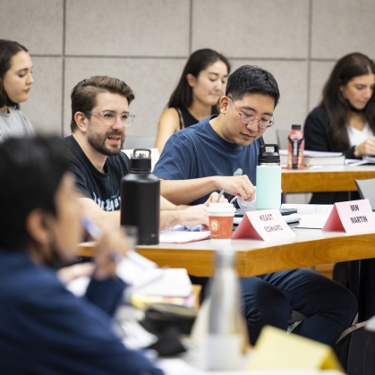 Law students in class
