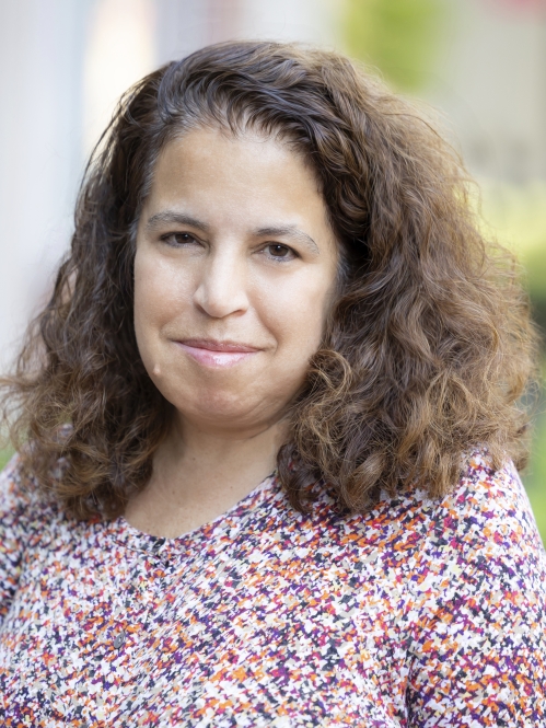 woman smiling outside